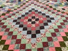 King queen Amish Made Patchwork Quilt From Shipshewana  Indiana