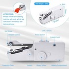 Mini Portable Sewing Machine Handheld Cordless Handy Stitch For Small Use -bonus