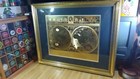 Vintage Blaeu Gold Foil Framed Wall Map 31 1 2 X 25 1 2 
