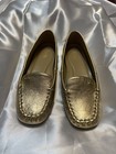 Brand New Michael Kors Gold Leather Moccasins Loafers Size 6 5 Us Women s No Box