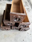 6 Vintage Antique Singer Treadle Sewing Machine Drawers With Frame   Cabinet