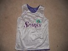 Wnba Los Angeles Sparks Reversible Jersey Womens Small Purple white Made In Usa