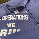 Vintage 90s Ibm D p  Operations  we Run The Region  Tech T-shirt Single Stitch