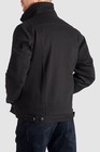 Sherpa Trucker Motorbike Riding Men Black Jacket shirt  With Impact Zone Aramid