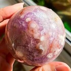 Bohemian Rare Crystal Flower Agate Druzy Sphere Crystal Ball Home Decor Unique