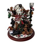 Danbury Mint Dachshund Dog Christmas Snowman Lighted Working  read