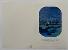 Christmas Eve  Vintage Maxfield Parrish Brown   Bigelow Christmas Card Sample