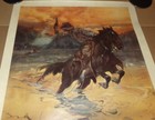Rare 1980 s Smith   Wesson - The Hostiles - Print Poster By Dan Smith 18x24 Nos