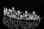 Floral Bridal Headpiece Crystal Rhinestone Prom Wedding Tiara V629