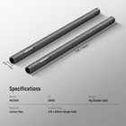 Neewer 15mm Carbon Fiber Extension Rods 11 8   For Dslr Camera Shoulder Rig
