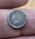 Mexico 1 4 Real 1842 Durango Lr Scarce Mint - Silver Beautiful Condition Km368 2