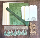 Christmas Greeting Card Kit  X4   Stampin Up Deer Trees Tis The Season