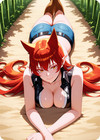 Azazel Ameri Anime Art Print - Card 4x6 5x7 Waifu Collectible Irk-ari-09