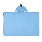 Lambs   Ivy Baby infant Luxury Cotton Terry Shark Hooded Bath Towel