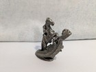 St  George And The Dragon Mini Pewter Figure Signed Jb Dungeons   Dragons