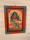 Old Picture Frame Kaalratri Durga Mata Wall Decor Wooden Painted Frame - 9 X 12 