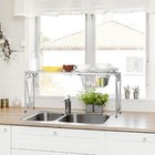 Bathroom Storage Shelf Riser  Metal Over The Sink Shelf Storage Organizer Rack