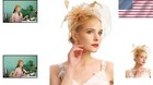 Luxurious D-gold Fascinator With Delicate Feathers - Perfect Wedding Headwear