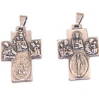 Many Saint Medals Cross With Miraculous Medal And Jesus The Word   3 2 Cm Or 1 3