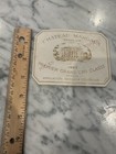 Vtg Chateau Margaux Grand Vin 1957 Premier Grand Cru Classe France Label - Rare