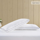 Set Of 2 Bed Pillows Medium Support Gusset Down Feather Pillows  King Or Queen
