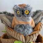 Beleduc American Owl In A Tree Bird Hand Puppet Plush Soft Educational Toy 