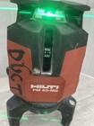Hilti Pm40-mg Green Multi Line Laser Level Projector Set Used
