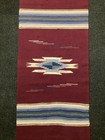 Vintage Ortega   s Chimayo Hand Woven Wool Southwestern Throw Rug 28   x 60   