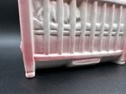 Vintage Baby In Crib Pink Ceramic Planter 3700 Mid-century Nursery Decor