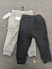 2 Pack  Cat   Jack Pull On Pants  Gray black  Size 2t  Reinforced Knee-b8p3 7642