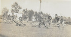 Vintage Football Team In Action Leather Helmets 5x7 Original Photo