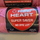 Lot Of 4 Red Heart Super Saver Yarn 4-ply Worsted Lt Raspberry