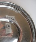 Sterling Silver Serving Plate 9 5 8  Intricate Edge Elgin American Mfg 