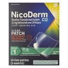 Nicoderm Cq Step 1   Step 2 Stop Smoking Aid Clear Nicotine Patches -14 Count