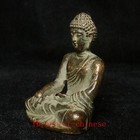 Old Chinese Tibet Bronze Carving Buddhism Buddha Statue Gift Collection H 4 8 Cm
