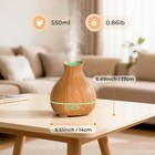 Bzseed Aromatherapy Essential Oil Diffuser 2 Pcs Humidifier With 2 X Brown