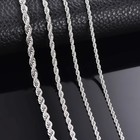 2 3 4 8 10mm 316l Stainless Steel Women Men Rope Chains Necklaces Usa Stock