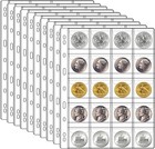 20 Pocket Coin Pages For Collectors  10 Sheets Coins Sleeves Coin Holders Sta   
