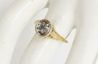 Antique 1920s  3000  33ct Natural Alexandrite 14k Yellow Gold Filigree Ring