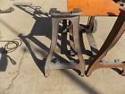 Vintage Industrial Cast Iron Legs For Rockwell Delta Wood Lathe 30  Tall