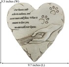 Heart Shaped Pet Memorial Stone Grave Marker For Dog Or Cat  Pet Dog Garden Ston
