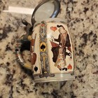 Rare Antique Mettlach German Beer Stein Mold 2093 Playing Cards 1 2l