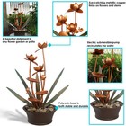 Copper Flower Blossoms Outdoor Garden Water Fountain - 28 In By Sunnydaze