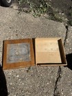 Antique Hyatt Pocket Balls Wood Box Only 1900s Albany Ny Billiard Ball Co