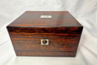 Antique Bramahs Coromandel Box Victorian Ladies Travel Case No Key Mop Inlay
