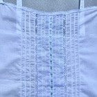 Vintage Antique Victorian Women s White Cotton Handmade Lace Camisole  M-l