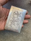 Antique Chinese Hand Hammered Silver Plated Business Card Case - Bin 12