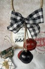 5 Piece New Christmas Decor Door Knob Bells Hanger Sign  2 Ornaments  Small Box