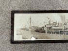 1919 Original Panoramic Photo Post Ww1 Uss Texan Soldier Transport war Ship    