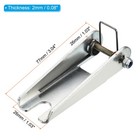 77mm Hook Safety Latch Kit  2 Pack Metal Towing Hitch Replacement  Silver